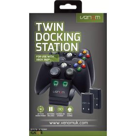 VENOM TWIN DOCKING STATION (FEKETE) - XBOX 360