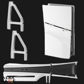   PS5 SLIM (LEMEZMEGHAJTÓS) "TALP" PÁR FEKTETETT HASZNÁLATHOZ - ÁTLÁTSZÓ (ÚJ)