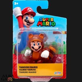 SUPER MARIO FIGURA -TANOOKI MARIO (JAKKS) - ÚJ