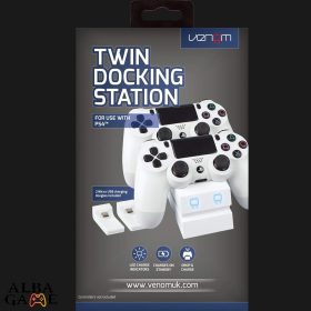 PS4 VENOM TWIN DOCKING STATION (FEHÉR) - HASZNÁLT