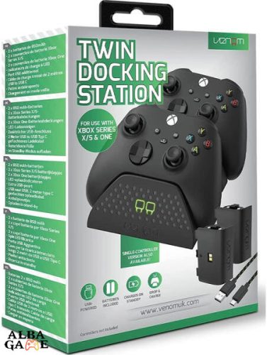 VENOM TWIN DOCKING STATION (FEKETE) ÚJ