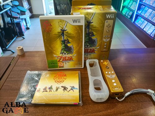 NINTENDO WII REMOTE + THE LEGEND OF ZELDA SKYWARD SWORD JÁTÉK (LIMITED EDITION PACK) HASZNÁLT