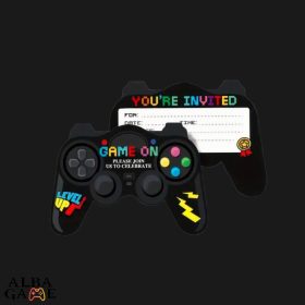 GAMER SZÜLETÉSNAPI MEGHÍVÓ KÁRTYA (10 DB)