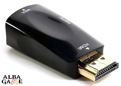 HDMI TO VGA ADAPTER JACK AUDIO KIMENETTEL ÚJ