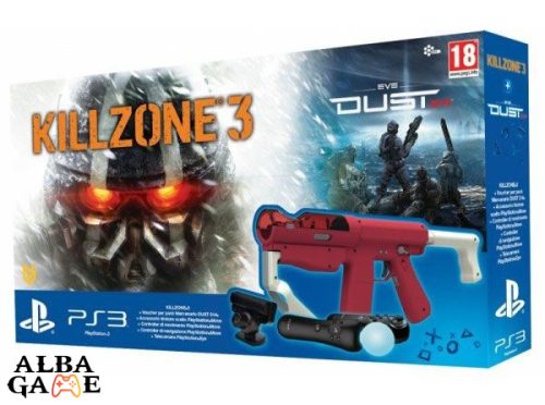 PS3 SHARP SHOOTER PUSKA + MOVE KONTROLLER + NAVI KONTROLLER + KAMERA + KILLZONE 3. JÁTÉK HASZNÁLT