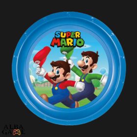 SUPER MARIO MŰANYAG LAPOS TÁNYÉR ÚJ