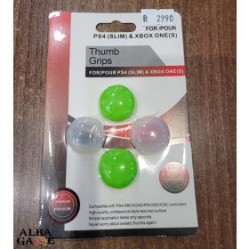   THUMB GRIP 2 PÁR (ZÖLD - ÁTLÁTSZÓ) ÚJ (PS4 ÉS XBOX ONE)