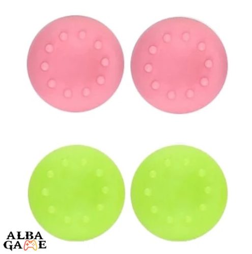 ANALÓG THUMB GRIP SET (RÓZSASZÍN-ZÖLD) ÚJ (PS4 ÉS XBOX ONE)