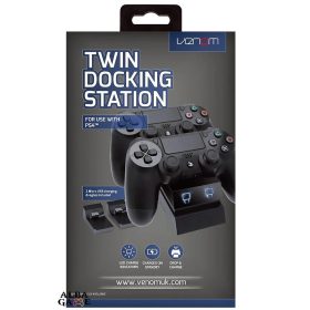 VENOM TWIN DOCKING STATION (FEKETE)