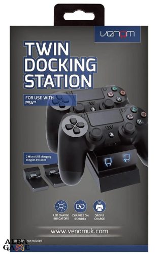 PS4 VENOM TWIN DOCKING STATION (FEKETE)