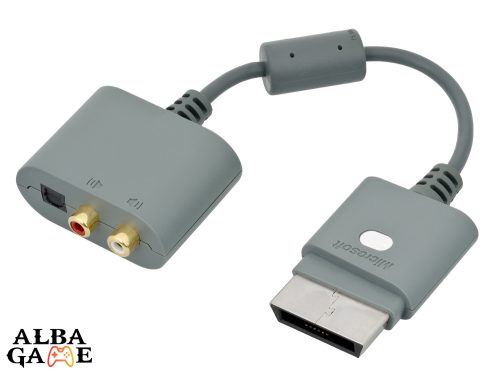 RCA+OPTIKAI AUDIO ADAPTER (XBOX 360 SLIM ÉS FAT GÉPHEZ) HASZNÁLT